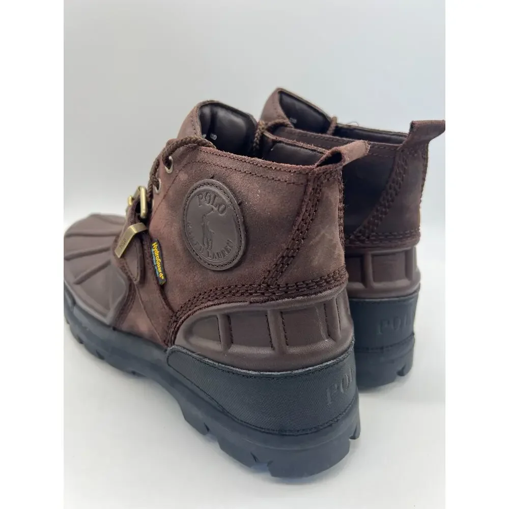 Polo Ralph Lauren Oslo Dark Brown Low Boots HydroGuard Men's 11D NEW